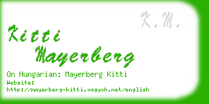 kitti mayerberg business card